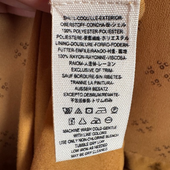 Free People Tan Patterned Mini Dress-NWOT EXCELLENT LIKE NEW - Picture 10 of 11